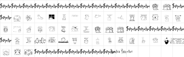 Boynton Bats Regular Character Map