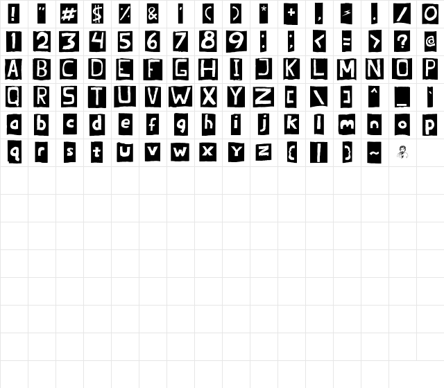 -BRANDON- Regular Character Map
