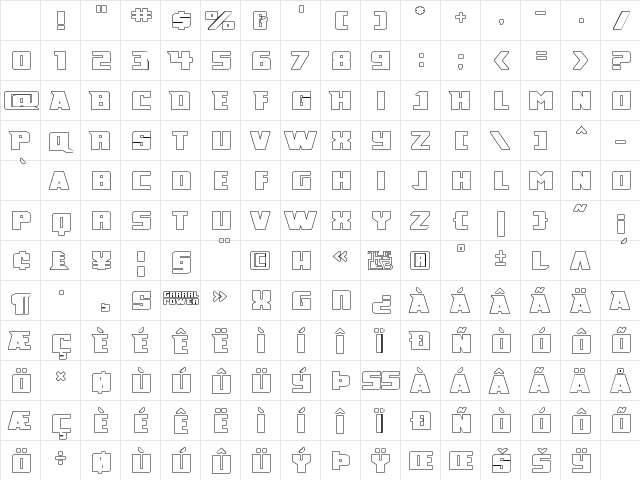 Broad Daylight Regular Character Map Broad Daylight Regular Character Map