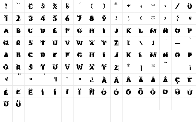 Brrrrr Regular Character Map Brrrrr Regular Character Map