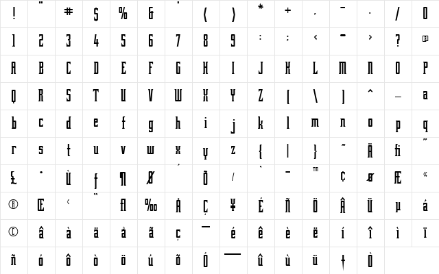 BubbaLove-Bold Regular Character Map