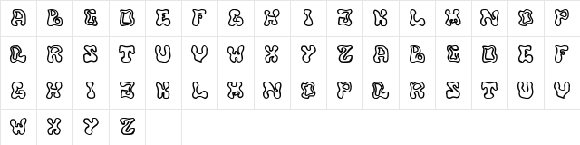 buffy Regular Character Map