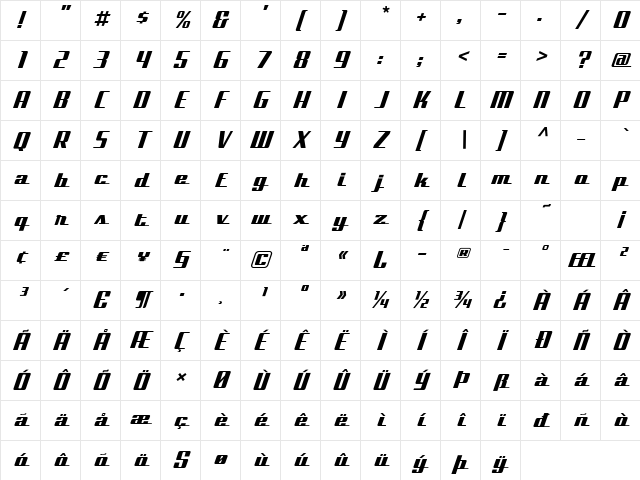 Bullet Regular Character Map Bullet Regular Character Map