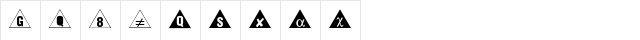 Bullets3 Regular Character Map Bullets3 Regular Character Map
