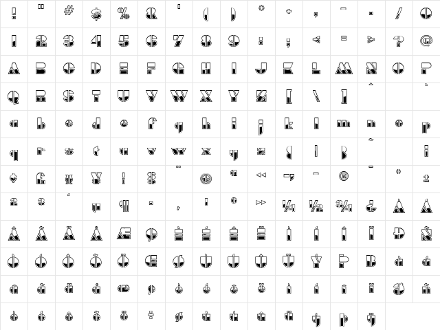 Bumper Regular Character Map