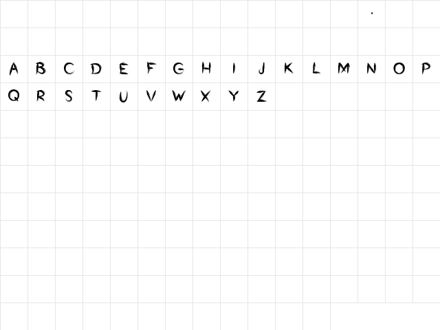 Bumrush Regular Character Map