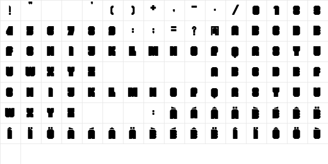 bunker bunker Character Map