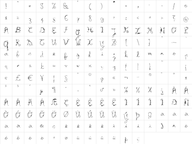 Burning Light Character Map