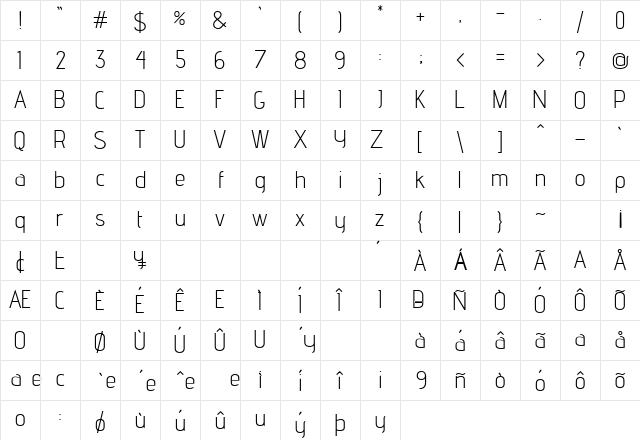 advent Light Character Map