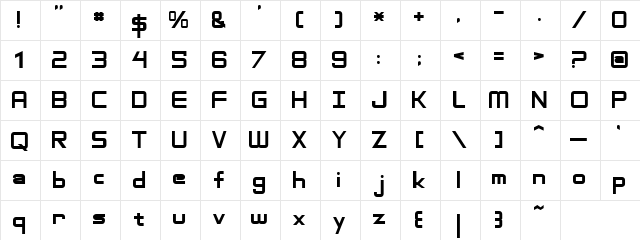 Adventure Subtitles Normal Character Map