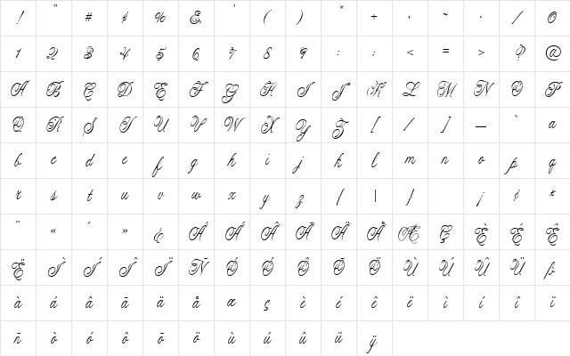 CAC Lasko Condensed Regular Character Map CAC Lasko Condensed Regular Character Map