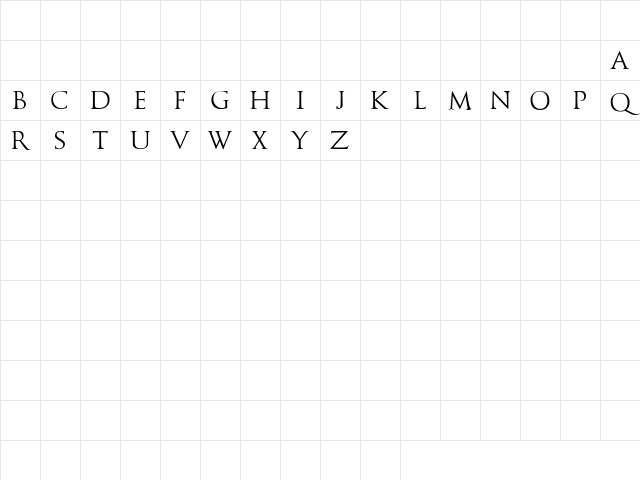 Caesario Demo Regular Character Map