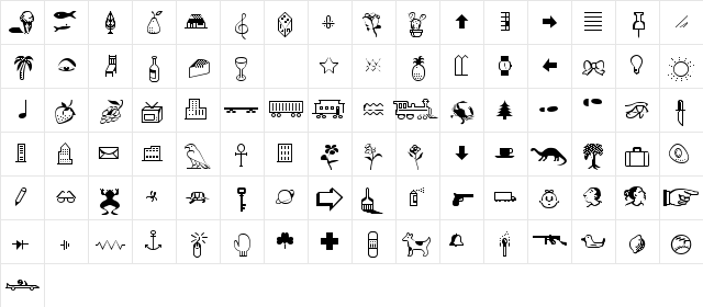 Cairo Medium Character Map