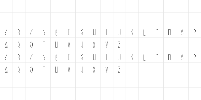 call it skinny Medium Character Map