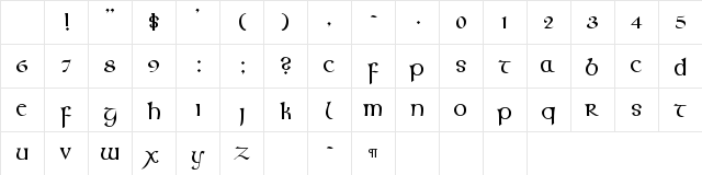 CallifontsF62TrueType Regular Character Map CallifontsF62TrueType Regular Character Map