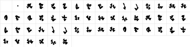 Cancontrol Regular Character Map