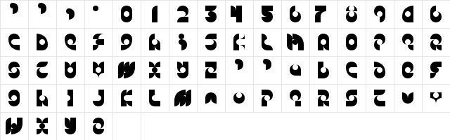 Candle Solid Character Map