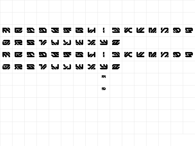Aero Flux Regular Character Map Aero Flux Regular Character Map