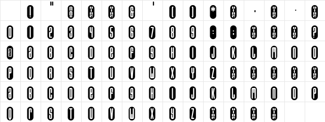 Capsule Regular Character Map Capsule Regular Character Map