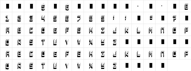 Captain Lethargic Regular Character Map
