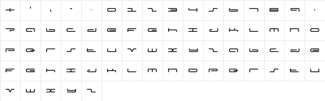 Captain Podd Regular Character Map