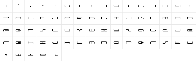 Captain Podd Regular Character Map