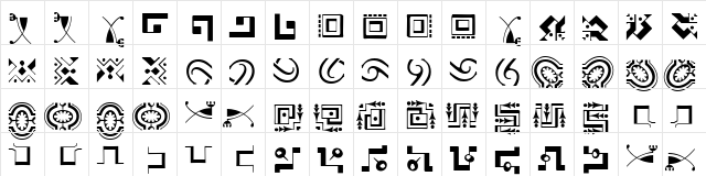 CaravanLHTwo Roman Character Map
