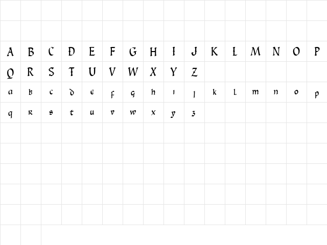 Carinthia Demo Regular Character Map Carinthia Demo Regular Character Map