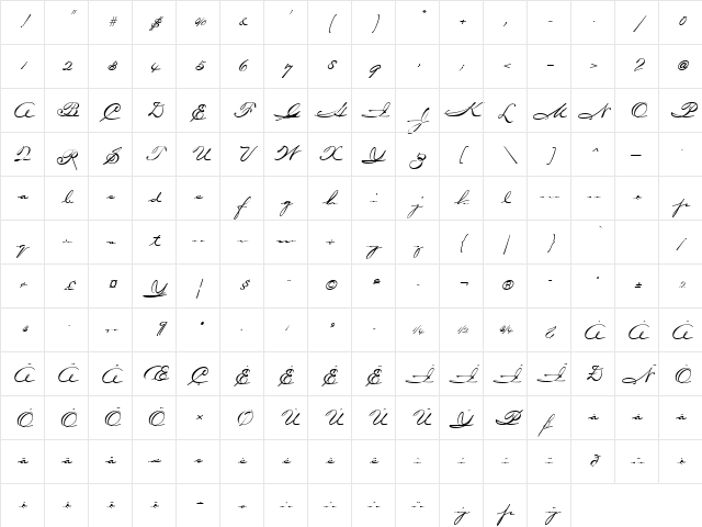 CarpenterICG Medium Character Map CarpenterICG Medium Character Map