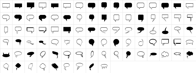Carr Balloons Regular Character Map