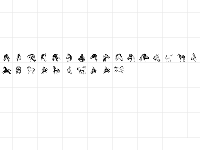NewWGL4Font Regular Character Map