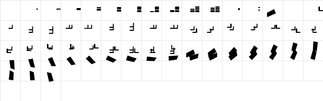 linea straightforward Character Map