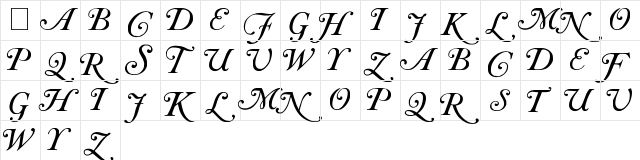 Caslon Initials Regular Character Map Caslon Initials Regular Character Map