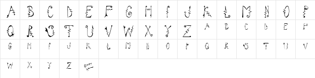Cassatta Zig Regular Character Map