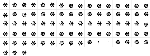 Catwalk Regular Character Map