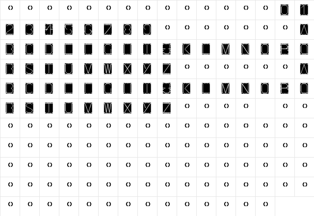 Lines Regular Character Map Lines Regular Character Map