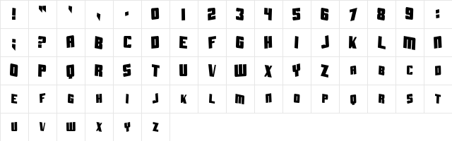 Aftershock Debris CondSolid Regular Character Map
