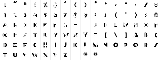 CCDutchCourage Regular Character Map