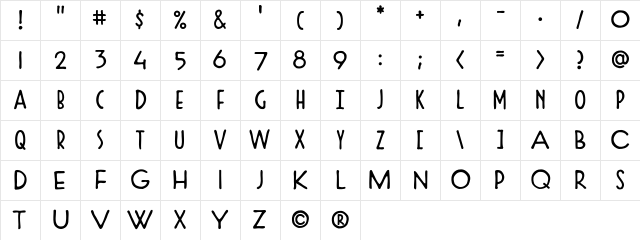 CCDutchCourage Regular Character Map