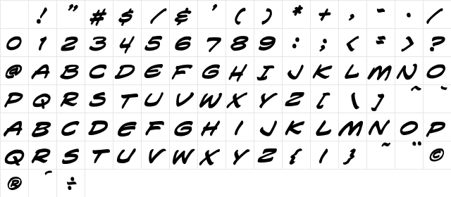 CCLosVampiros Bold Italic Character Map CCLosVampiros Bold Italic Character Map