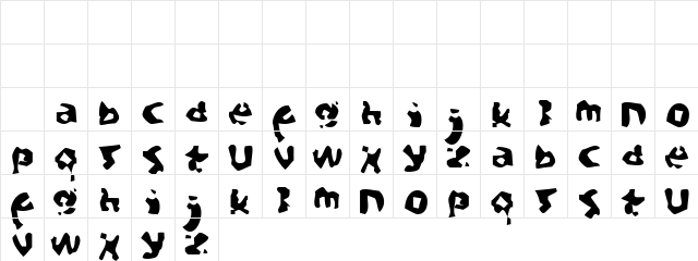 Aftermath Regular Character Map Aftermath Regular Character Map