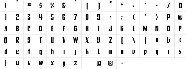 CCToBeContinued Bold Character Map CCToBeContinued Bold Character Map