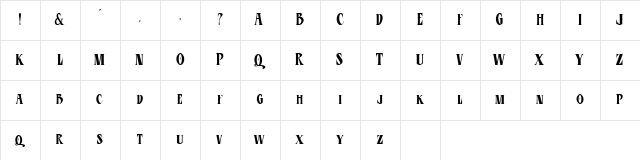 CD Esoteric Plain Character Map