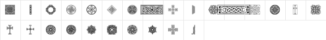 Celtic Elements V Regular Character Map