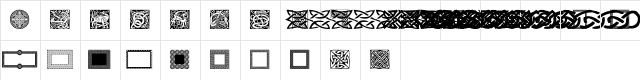 Celtic Elements Regular Character Map