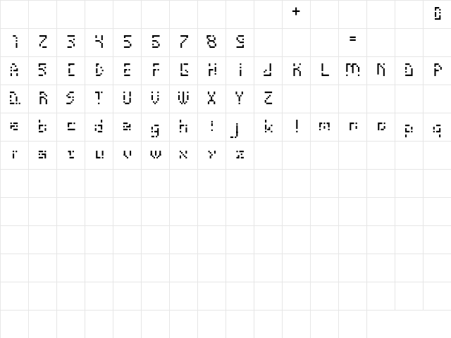 groutpix Regular Character Map groutpix Regular Character Map
