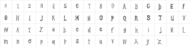 CF One Two Trees Regular Character Map