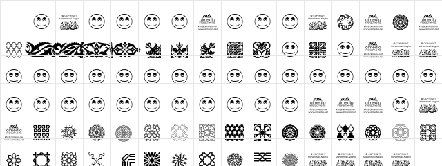 AGA Arabesque Free Sample Regular Character Map AGA Arabesque Free Sample Regular Character Map