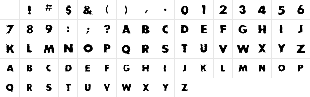 ChampionCaps Regular Character Map ChampionCaps Regular Character Map
