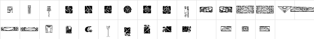ArtsAndCrafts Regular Character Map